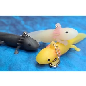 Axolotl Squishy Keychain